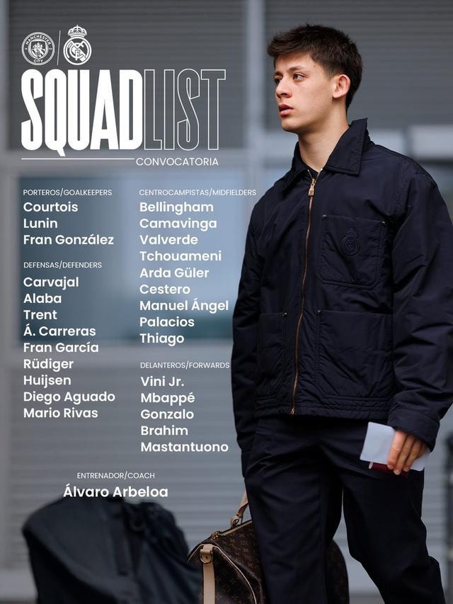 乐鱼中国体育-皇马欧冠客战曼城大名单:姆巴佩、贝林厄姆、卡雷拉斯回归